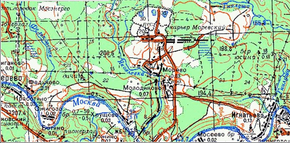 Карта для бурения скважин на воду в московской области